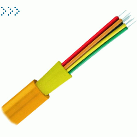 ВО кабель внутренний, Distribution, LSZH, 12 волокон,  MM, OM4, розовый